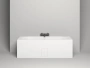 ванна salini ornella axis 103421m s-stone 180x80 см, белый